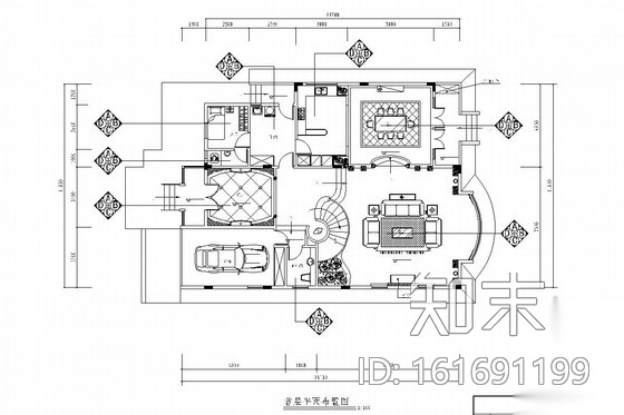 [广州]毗邻森林公园山清水秀高端住宅区欧式风格三层别墅...cad施工图下载【ID:161691199】