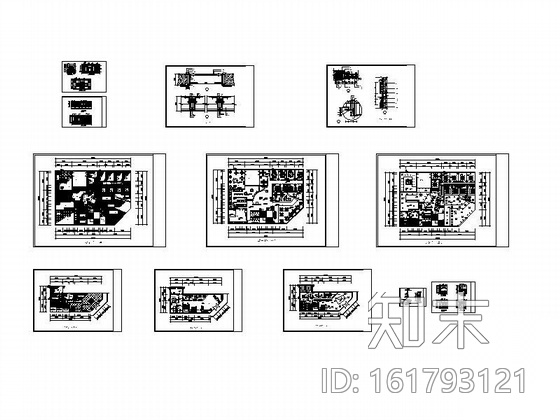 茶艺馆设计装修图cad施工图下载【ID:161793121】