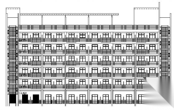 某工厂餐厅及宿舍楼建筑、结构施工图cad施工图下载【ID:149852178】