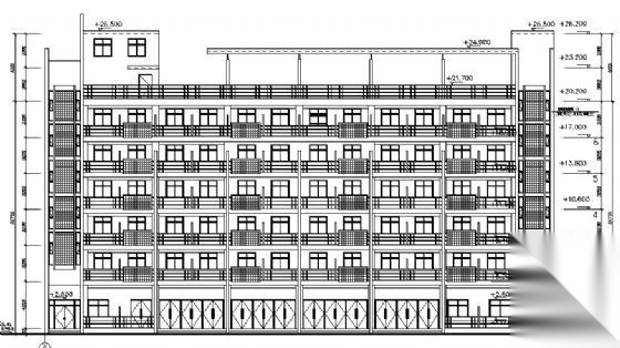 某工厂餐厅及宿舍楼建筑、结构施工图cad施工图下载【ID:149852178】