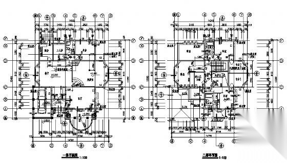 东方花园A型二层别墅建筑施工图cad施工图下载【ID:149892152】