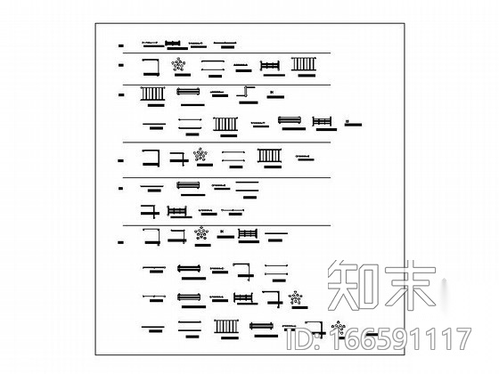 各种健身器材平面图cad施工图下载【ID:166591117】