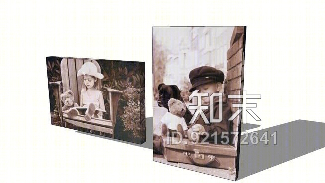 组2画孩子，房子的世界。参考文献：116.413价格：29€SU模型下载【ID:921572641】
