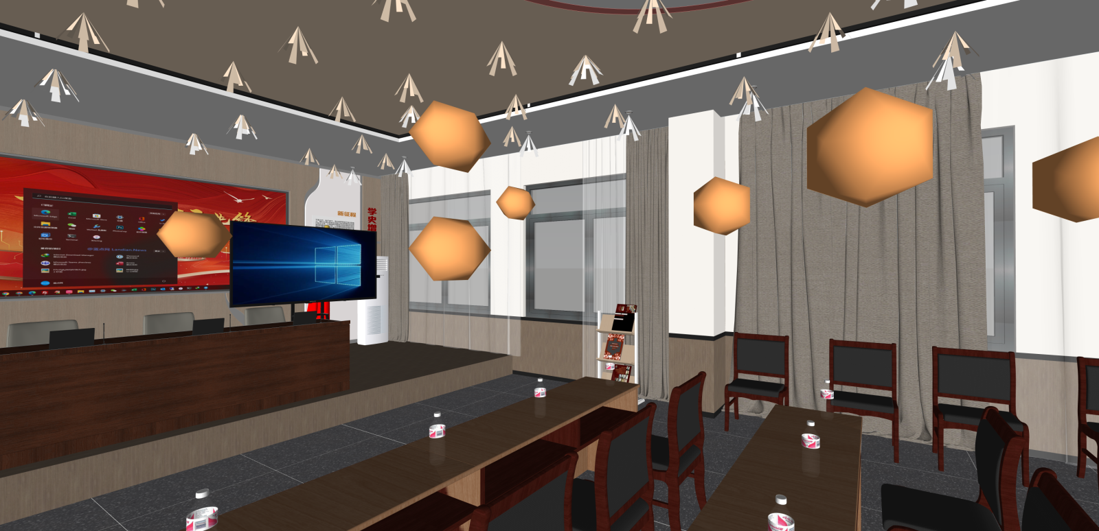 现代会议室SU模型下载【ID:1216028217】