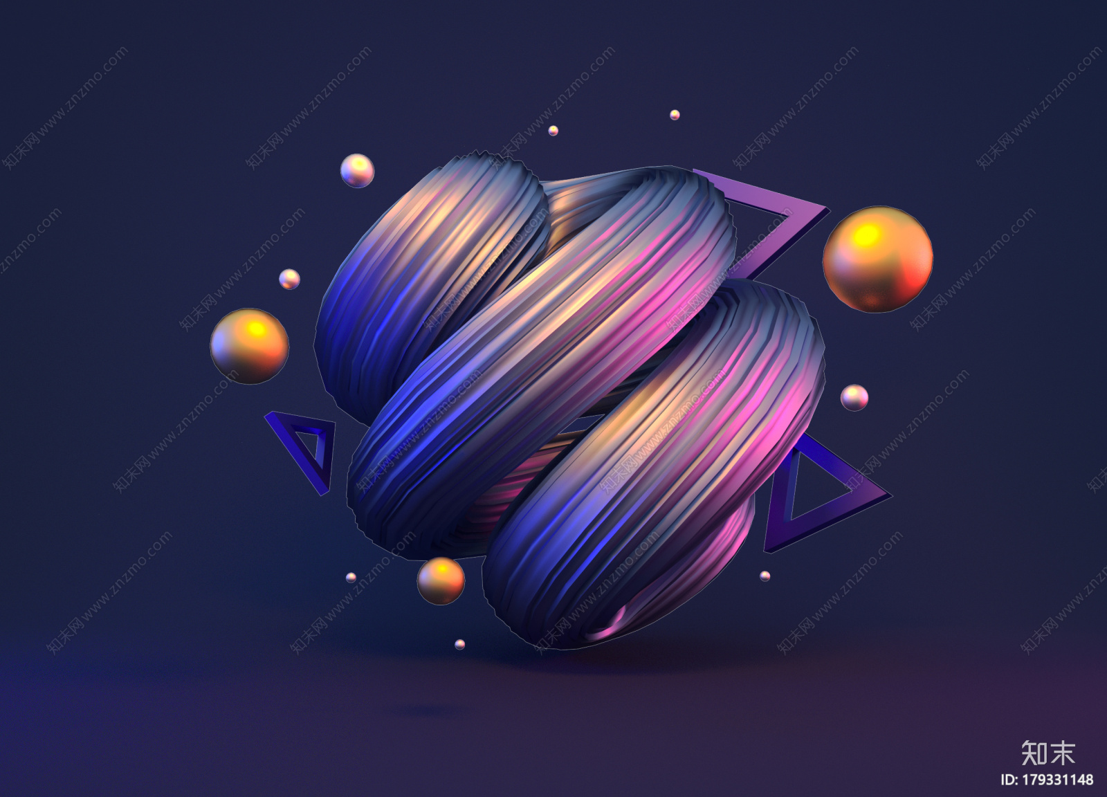 几何装饰元素CG模型下载【ID:179331148】