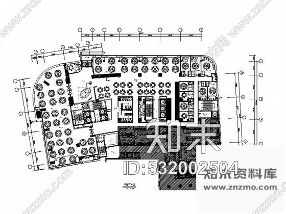 施工图广州全国连锁饮食集团现代高档餐厅室内装修施工图含实景cad施工图下载【ID:532002504】