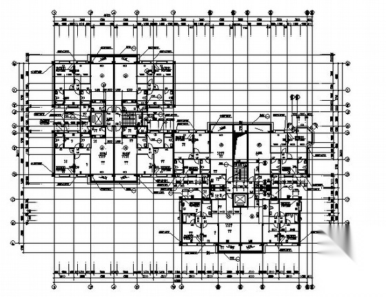 珠海某大院十二层建筑施工图cad施工图下载【ID:149845161】