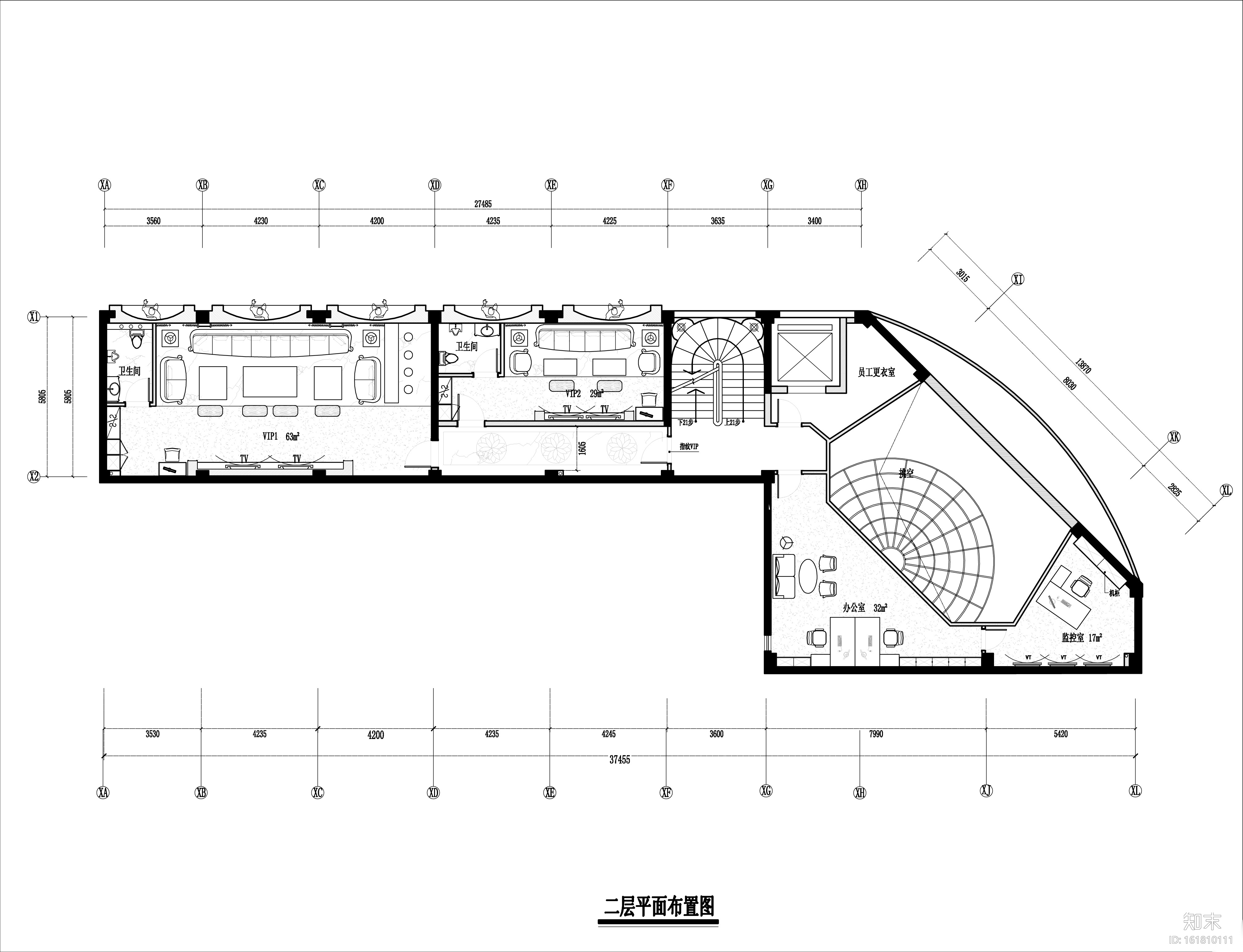 欧式风格长乐空港之夜国际音乐会所设计施工图（附效果图...cad施工图下载【ID:161810111】