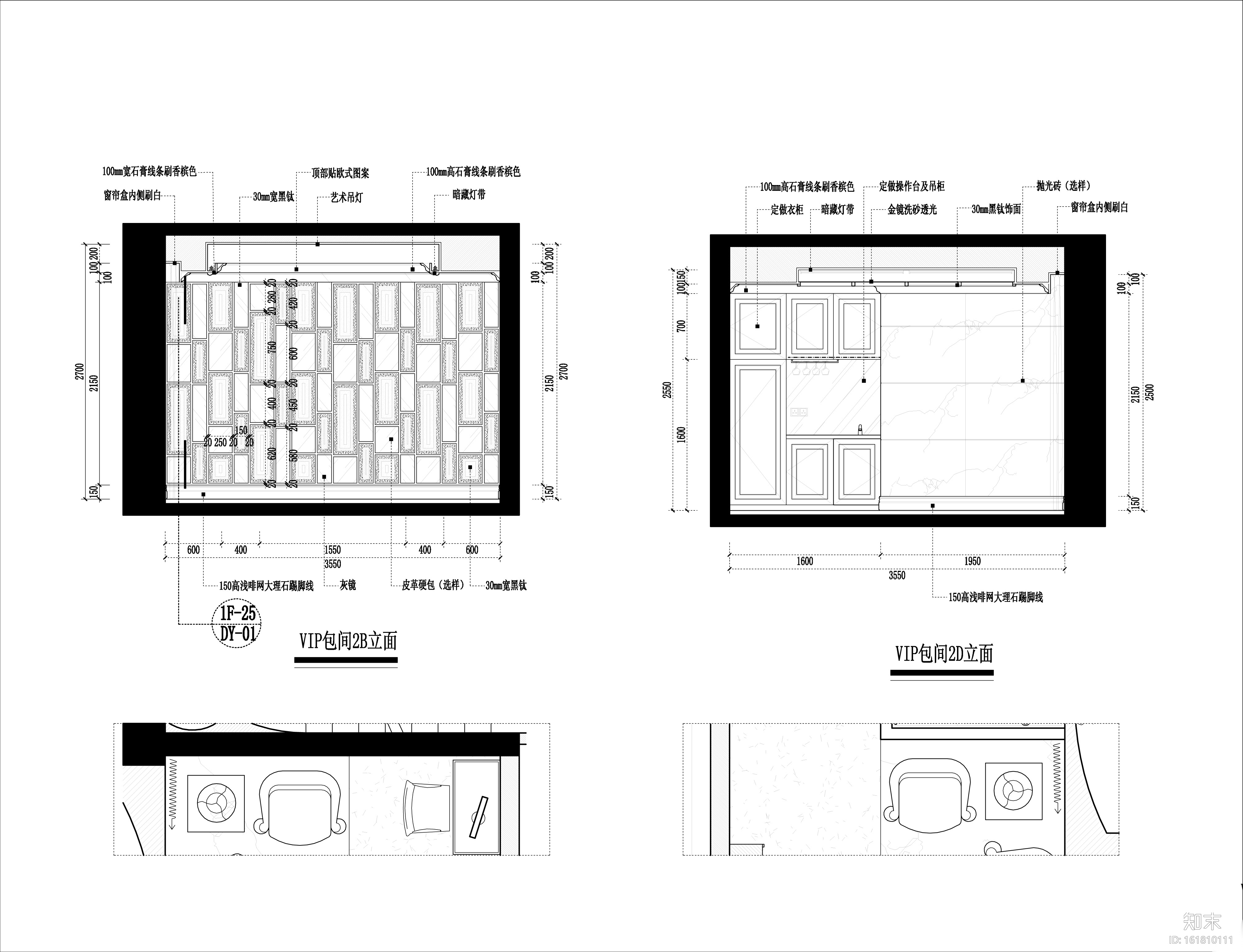 欧式风格长乐空港之夜国际音乐会所设计施工图（附效果图...cad施工图下载【ID:161810111】