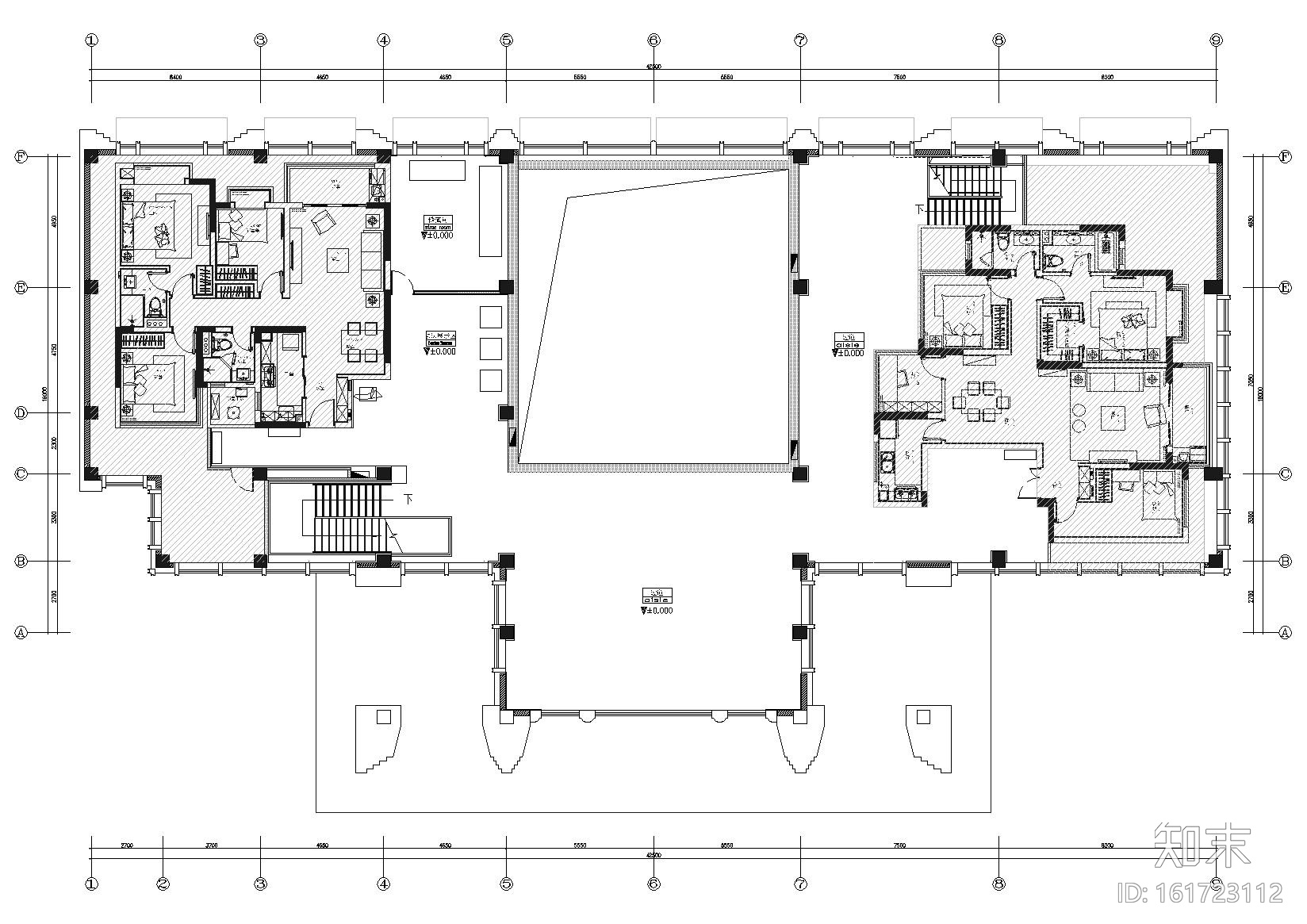 [江苏]​南京中建国熙台售楼中心装饰施工图cad施工图下载【ID:161723112】