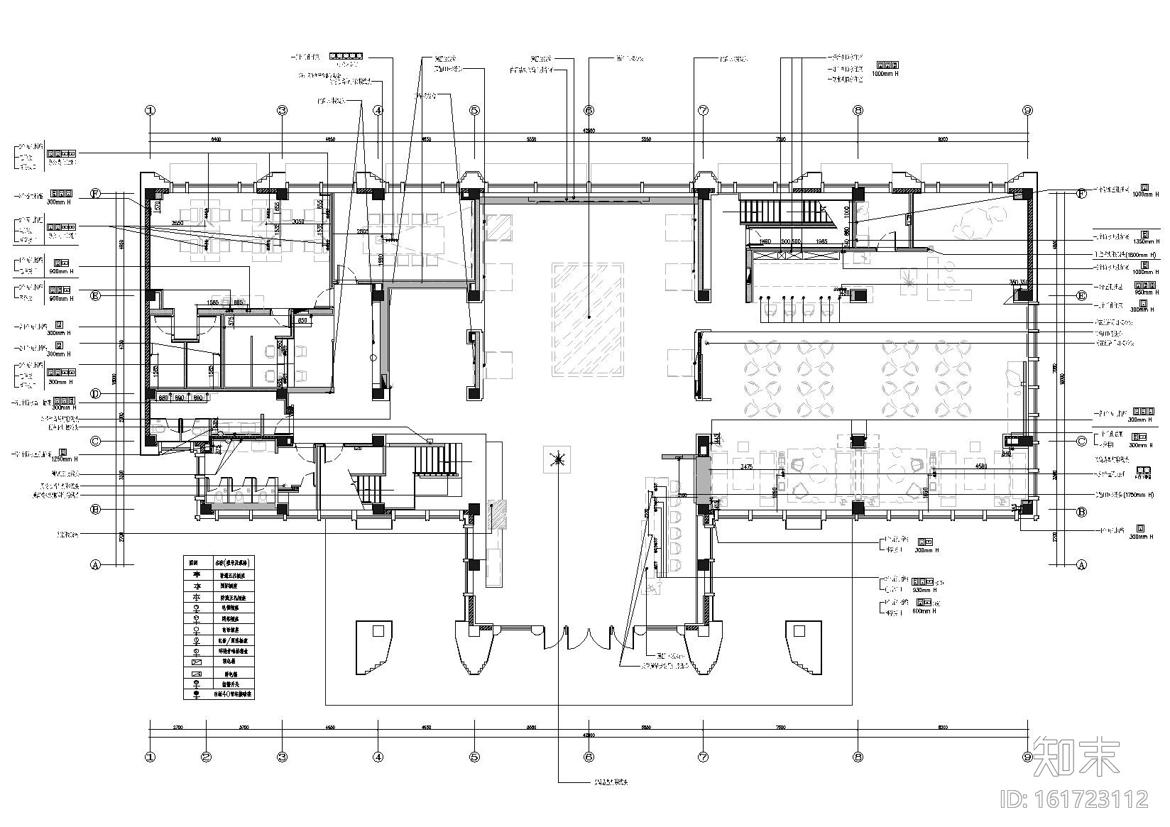 [江苏]​南京中建国熙台售楼中心装饰施工图cad施工图下载【ID:161723112】