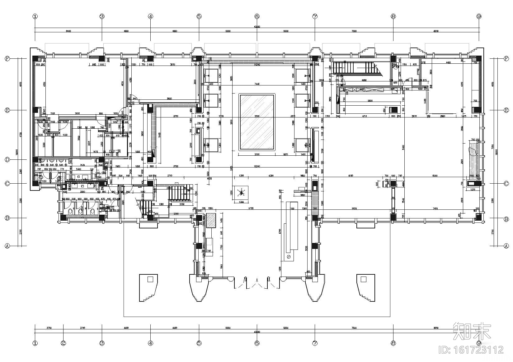 [江苏]​南京中建国熙台售楼中心装饰施工图cad施工图下载【ID:161723112】