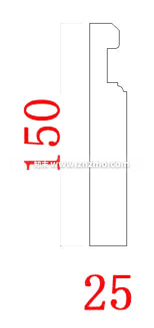 踢脚线cad施工图下载【ID:177967149】