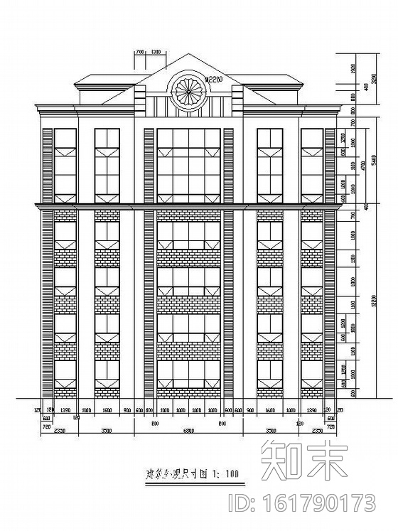 [山西]某办公楼外观改造施工图cad施工图下载【ID:161790173】