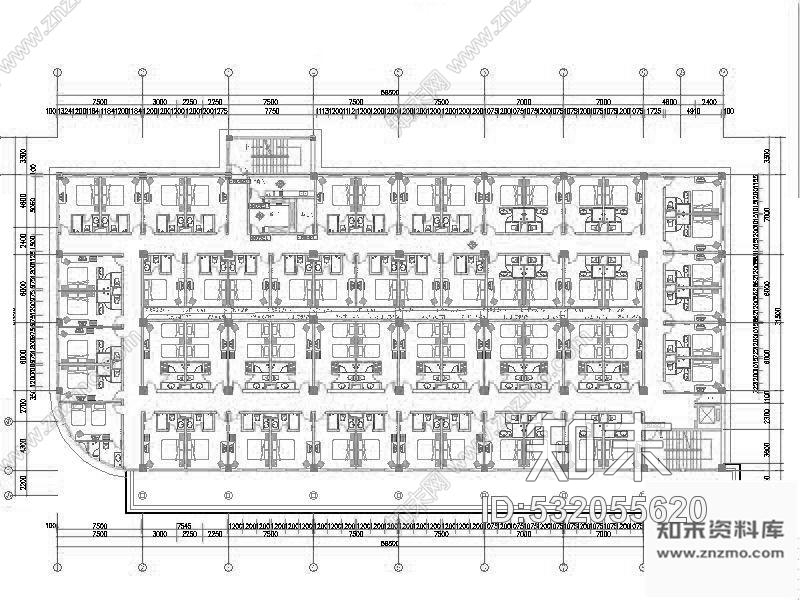 施工图郑州某快捷酒店装饰装修图施工图下载【ID:532055620】