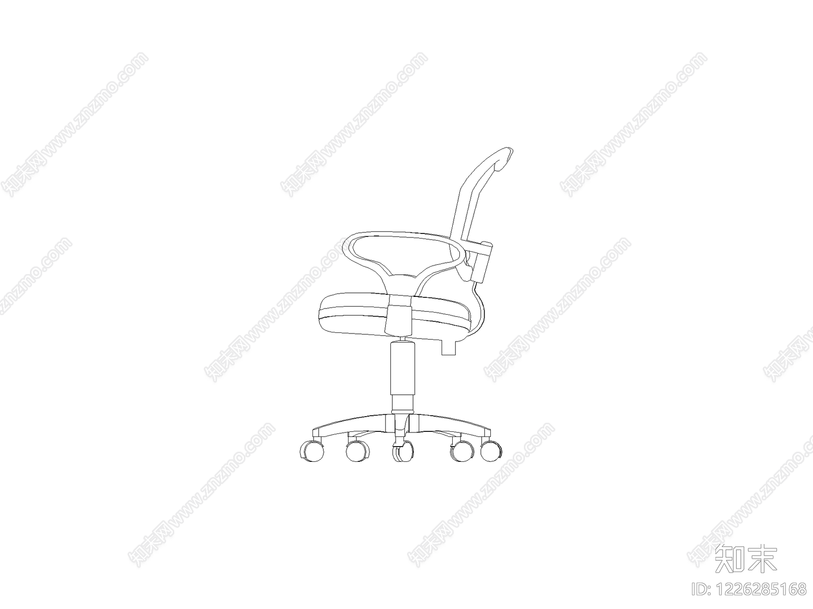 现代椅子CAD图纸