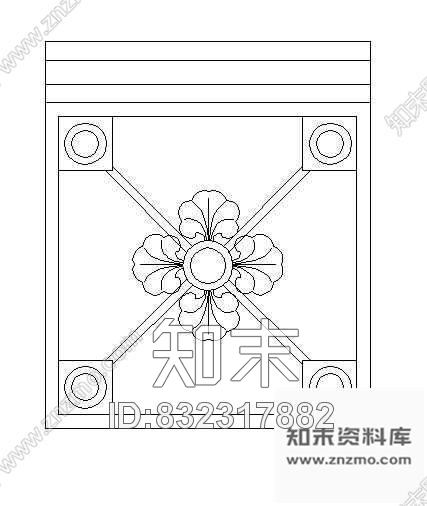 图块/节点欧式雕花图块1cad施工图下载【ID:832317882】