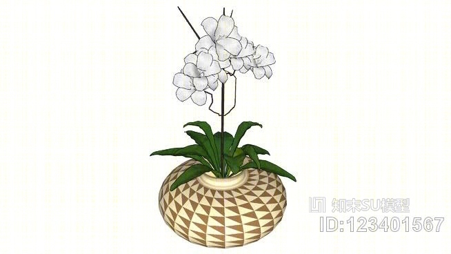 花盆SU模型下载【ID:123401567】