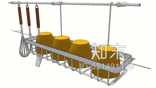 挂厨房用具SU模型下载【ID:521491139】