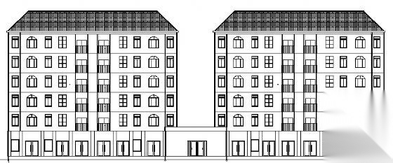 益阳市某小区六层商住楼建筑方案图cad施工图下载【ID:149851167】