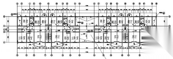 益阳市某小区六层商住楼建筑方案图cad施工图下载【ID:149851167】