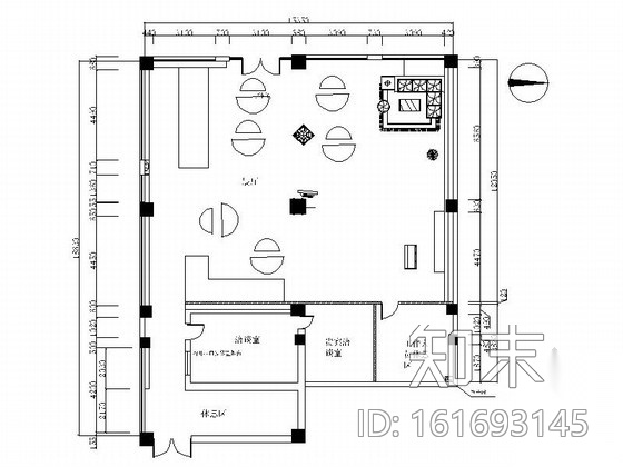 全球性资讯科技公司现代展厅装修施工图（含效果）施工图下载【ID:161693145】