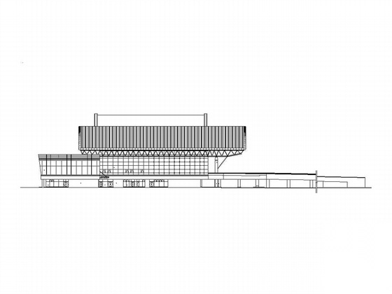 [石家庄]某机场二层候机楼建筑施工图、效果图施工图下载【ID:151684195】