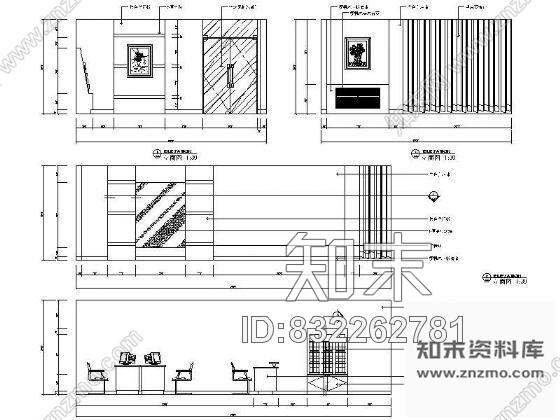 图块/节点商务中心立面设计图cad施工图下载【ID:832262781】