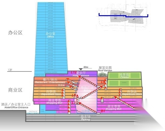 [武汉]某水游城超高层商业综合体概念方案文本（240米）cad施工图下载【ID:166205187】