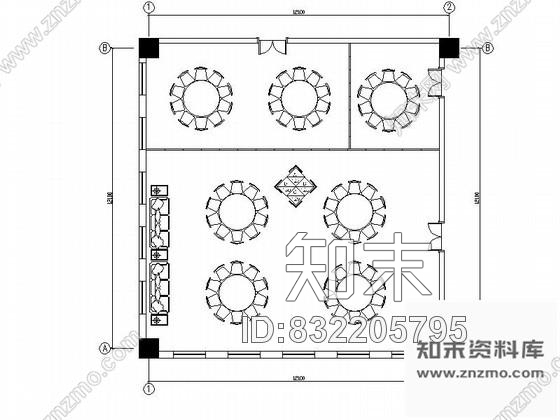 图块/节点101平方餐厅雅间详图cad施工图下载【ID:832205795】