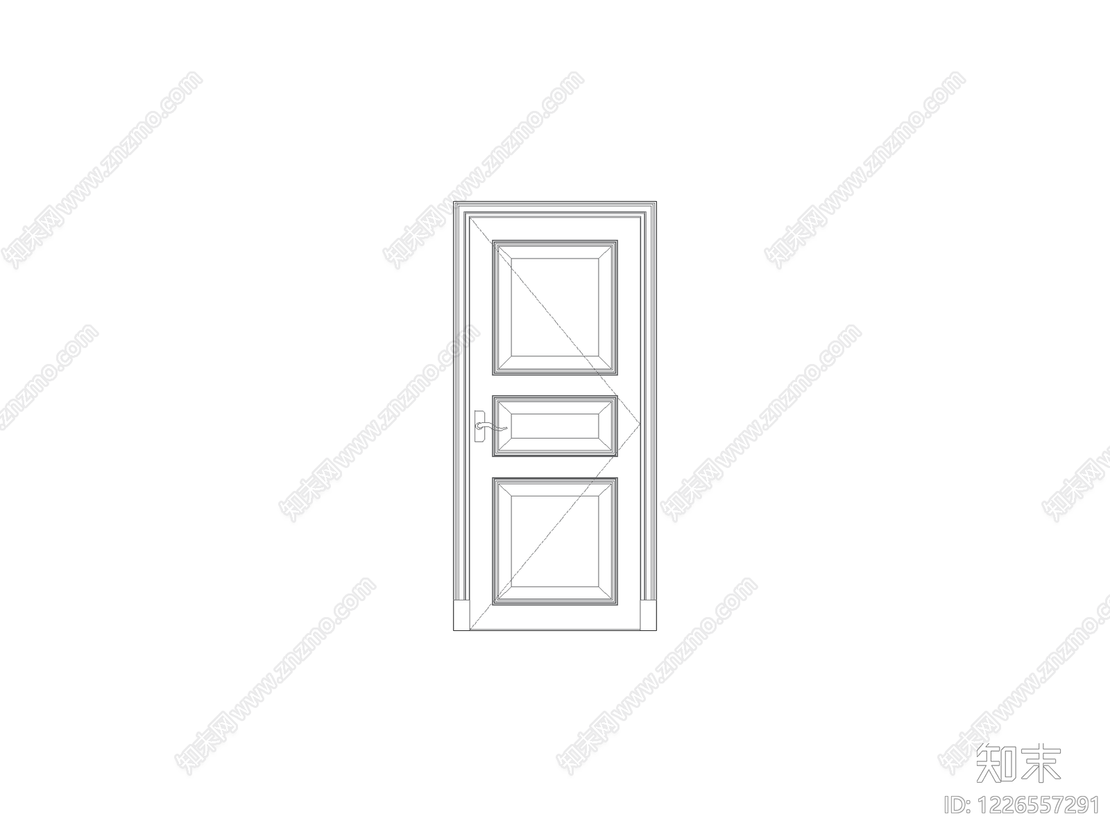 内门系统cad施工图下载【ID:1226557291】