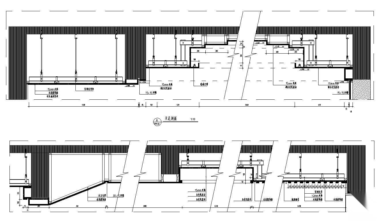 复式现代简约别墅室内装饰施工图+效果图cad施工图下载【ID:160060126】