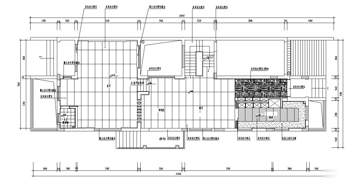 复式现代简约别墅室内装饰施工图+效果图cad施工图下载【ID:160060126】