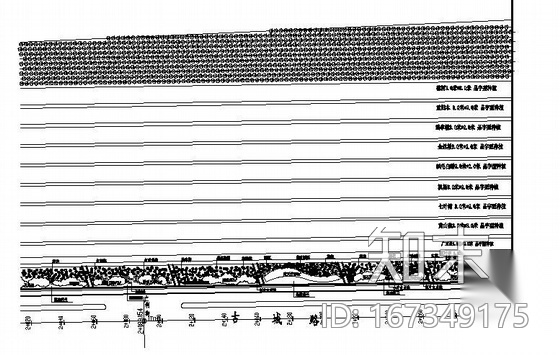洛阳市某道路标段绿化设计图cad施工图下载【ID:167349175】