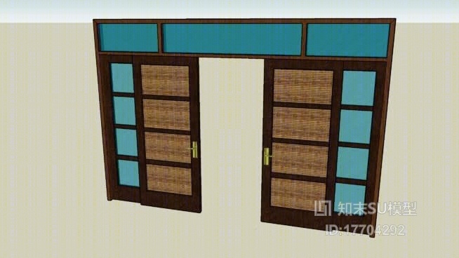 平开门SU模型下载【ID:17704292】