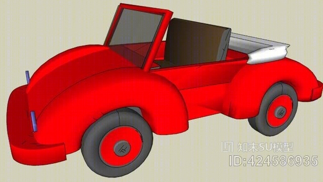 卡通汽车SU模型下载【ID:424586935】