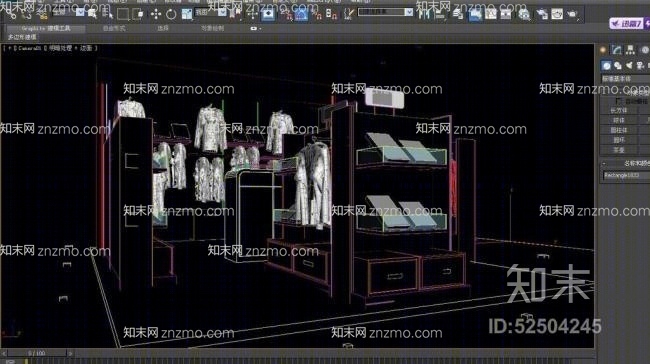 服装专卖店23D模型下载【ID:52504245】