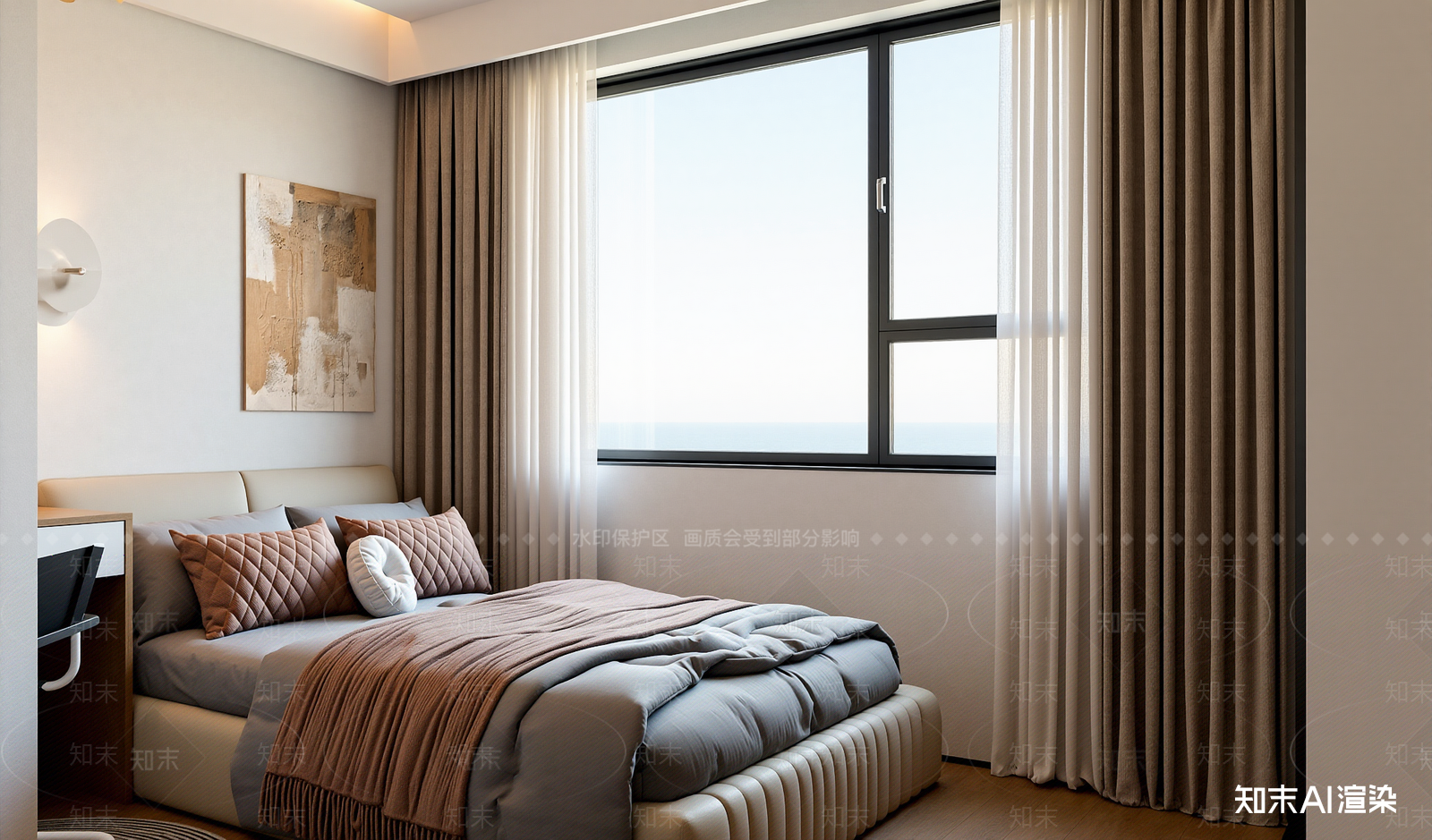 现代家居卧室SU模型下载【ID:1215977414】