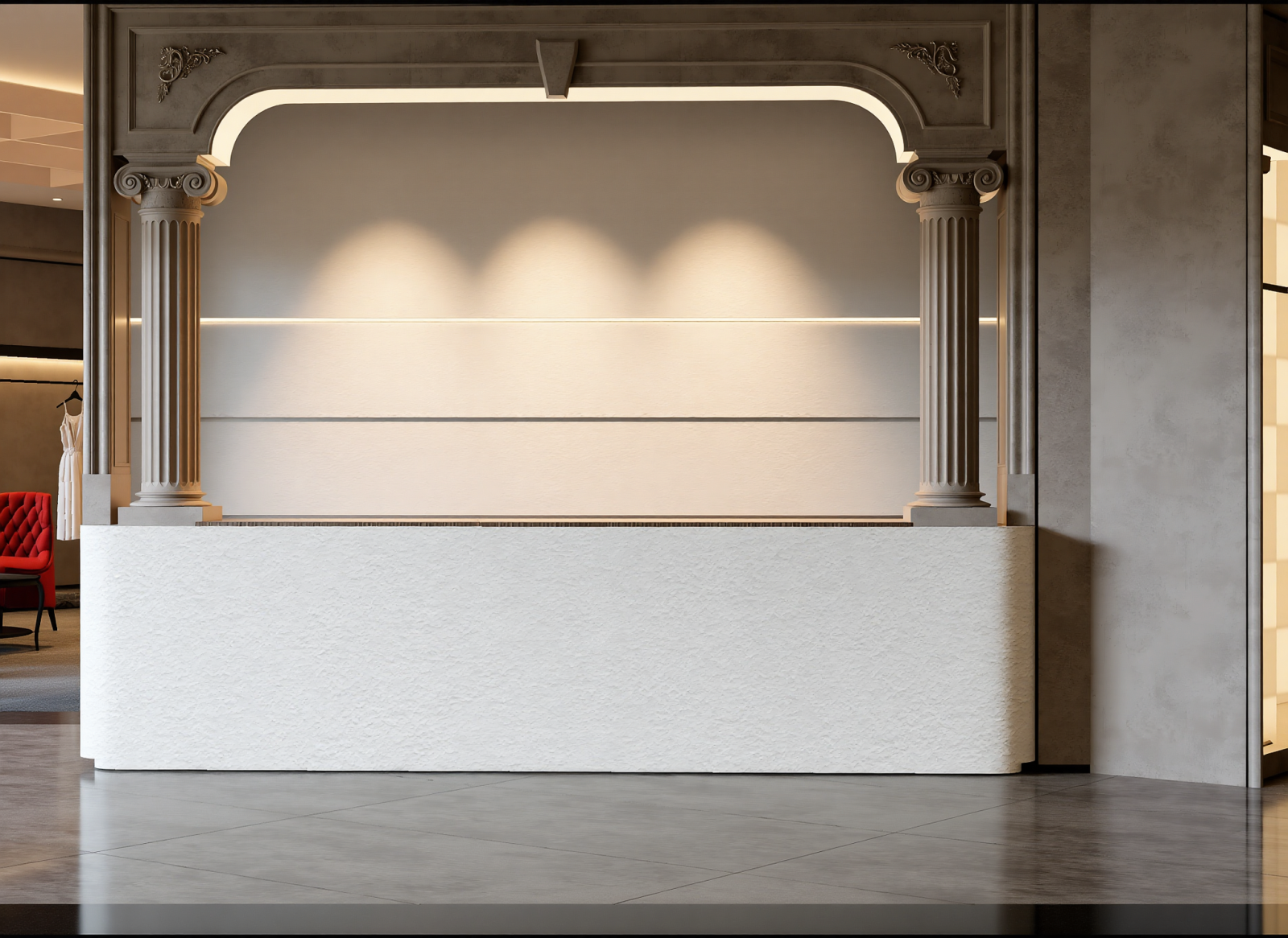 法式服装展厅3D模型下载【ID:1214794977】