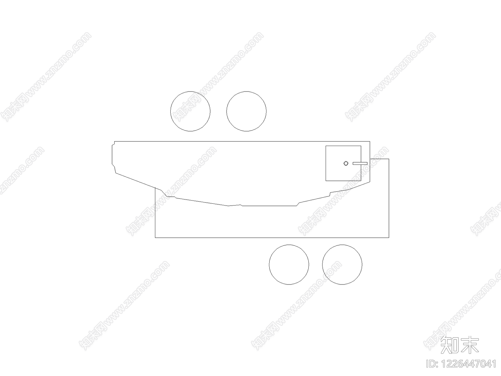 现代柜子CAD图纸