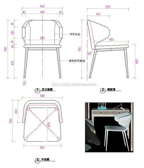 餐椅cad施工图下载【ID:179274184】