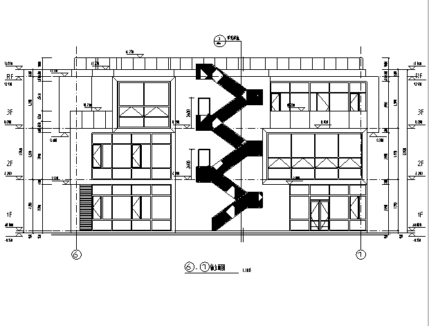 [上海]多栋办公楼建筑施工图(含地下室建筑）施工图下载【ID:149951163】