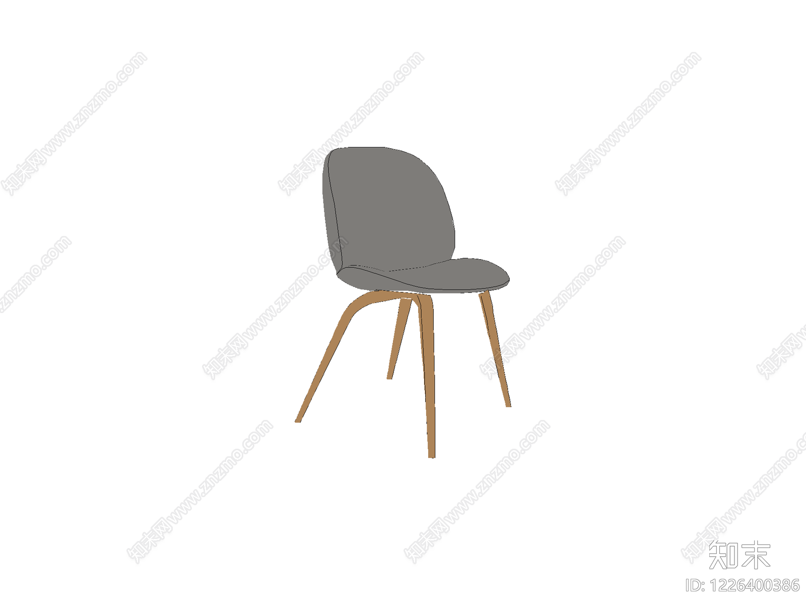 椅子cad施工图下载【ID:1226400386】