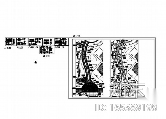 某私家花园局部区域园建施工图施工图下载【ID:165589198】