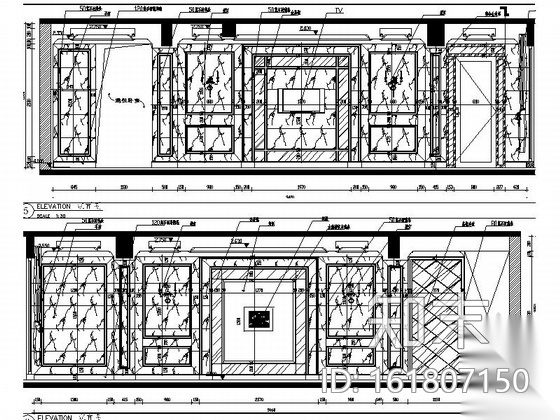 [厦门]奢华小资复式家装室内施工图cad施工图下载【ID:161807150】