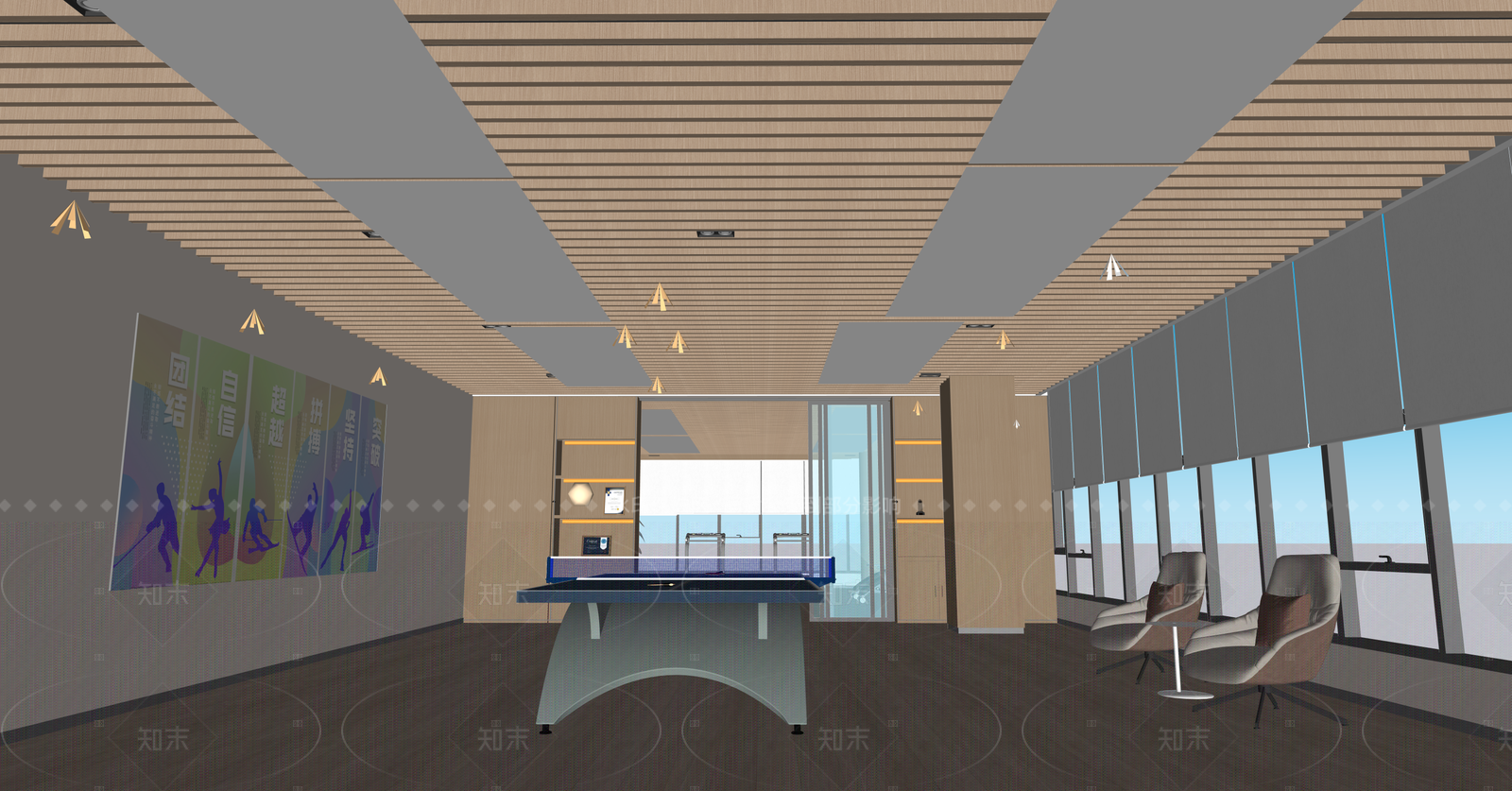 现代其他休闲娱乐空间SU模型下载【ID:1215966739】