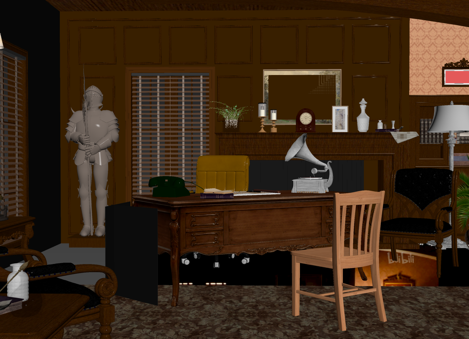 现代办公室3D模型下载【ID:1214755259】