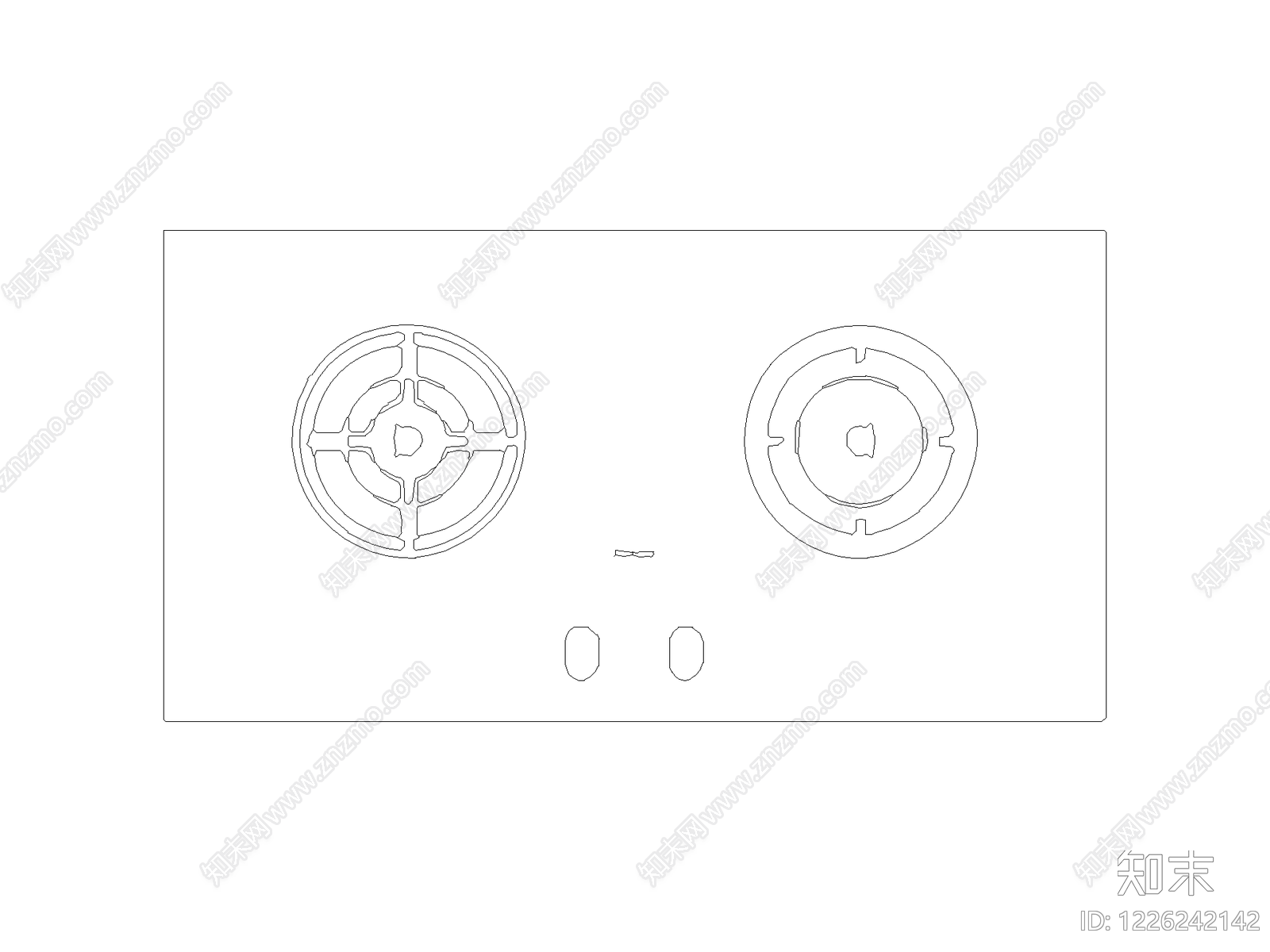 厨房设施cad施工图下载【ID:1226242142】