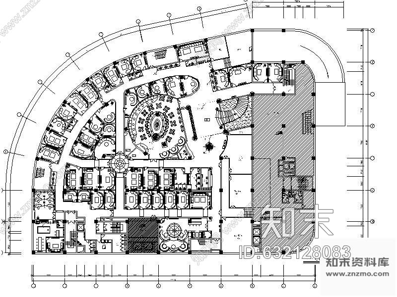 施工图杭州某经典KTV装修图(含效果)cad施工图下载【ID:632128083】