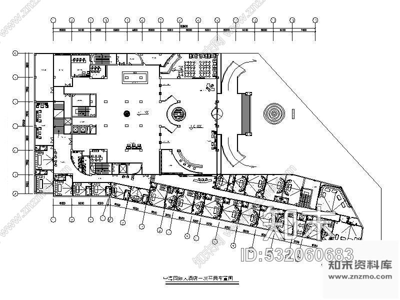 施工图山东某四星国际大酒店装修图cad施工图下载【ID:532060683】